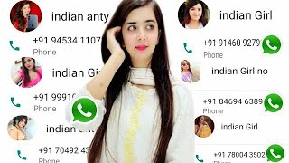 How To Indian Girls Mobile Number 2020| Real Girls Phone Number For WhatsApp, Bangla screenshot 2
