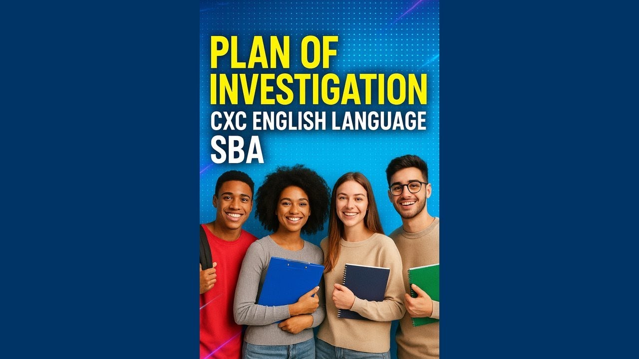 Plan of Investigation - CXC English SBA - YouTube