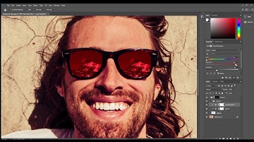 Tutorial on how to Use Photoshop to Add a Reflection in Sunglasses