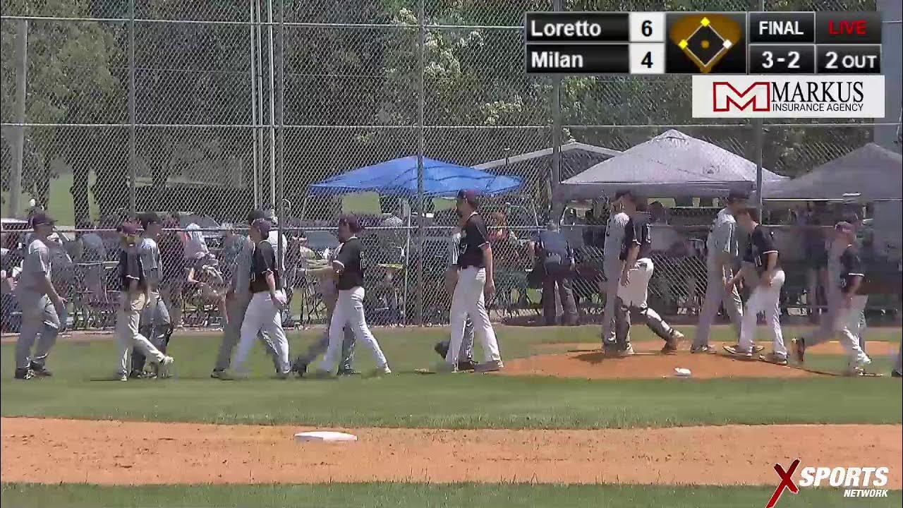 Loretto High School vs Milan High School Baseball 5_18_2023 Class