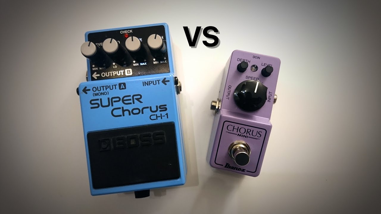 Boss CH1 Super Chorus vs Ibanez Chorus mini (AMT F1) YouTube