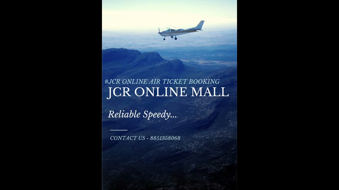 JCR Online Air Ticket Booking, Welcome to JCR Online Mall, 