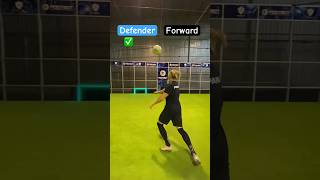 Defender Vs Forward: Chest Control Side Volley Challenge - Aim High!#Defender #Forward