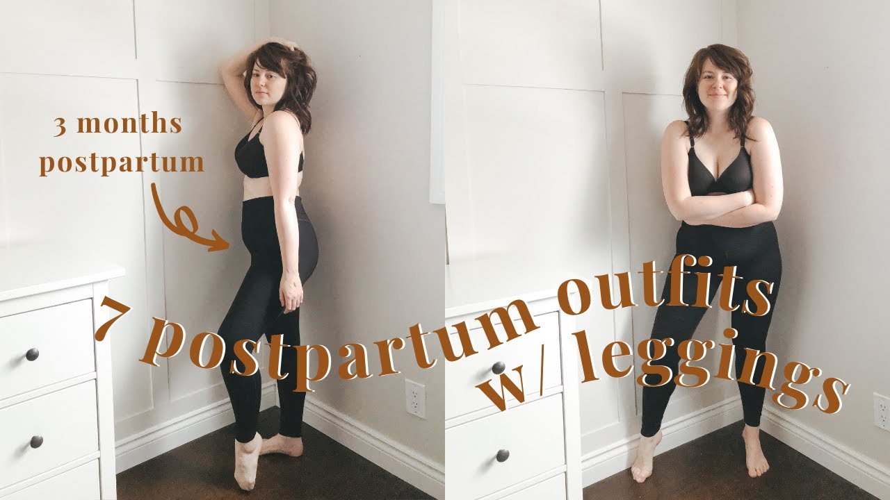 HOW TO STYLE LEGGINGS // Postpartum Outfits // juliaraevlogs 