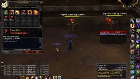 NDD Raid School: Destruction Warlock Macros