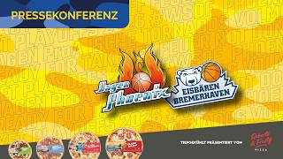 Pressekonferenz: Phoenix Hagen vs. Bremerhaven | presented by Frosty Pizza