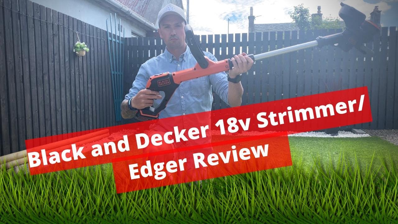 Black and Decker 18v Strimmer/ Edger Review // Ft Checkerboard