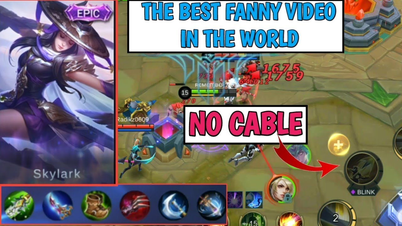 THE BEST FANNY VIDEO | UNBELIEVABLE PLAY | NO CABLE + MARKSMAN BUILDING | MOBILE LEGENDS