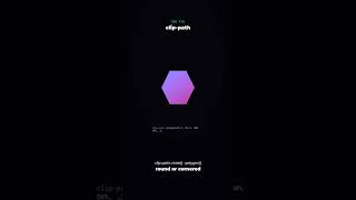Cut Any Shape in Pure CSS With clip-path — Hexagons, Diagonals, Reveals #shorts