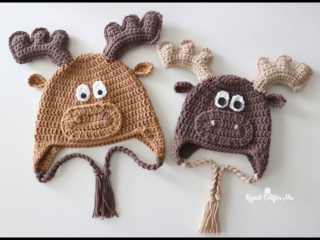 Crochet Cow Hat Pattern - Repeat Crafter Me