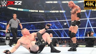 FULL MATCH: Goldberg vs. Brock Lesnar: Survivor Series (WWE 2K22)