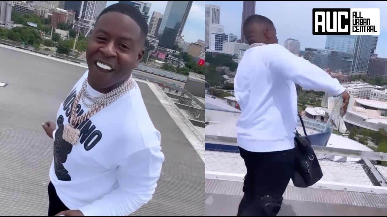 Blac Youngsta Caught Throwing Money Off Rooftop After Being Missing For Over A Year