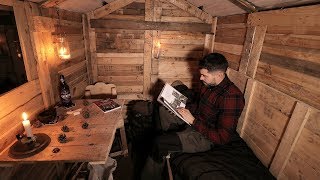 Log Cabin Life: First Night in the Off Grid Pallet Wood Cabin