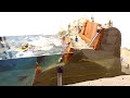 LEGO Minifigures Huge Unbreakable Sand Dam - Dam Breach Experiment