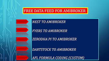 Free data feed and AFL Coding for Amibroker