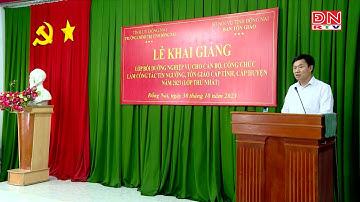 Khai giảng lớp bồi dưỡng nghiệp vụ về tín ngưỡng, tôn giáo