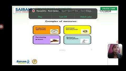 Lecturevideo_ 17CS834_ Module 4 _Measure of performance and their estimation_ SHOBA V