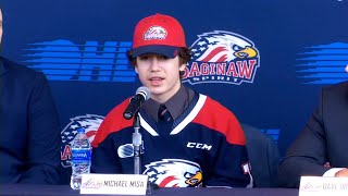 Media Availability: Michael Misa Introduced as First Overall Pick in 2022 OHL Priority Selection