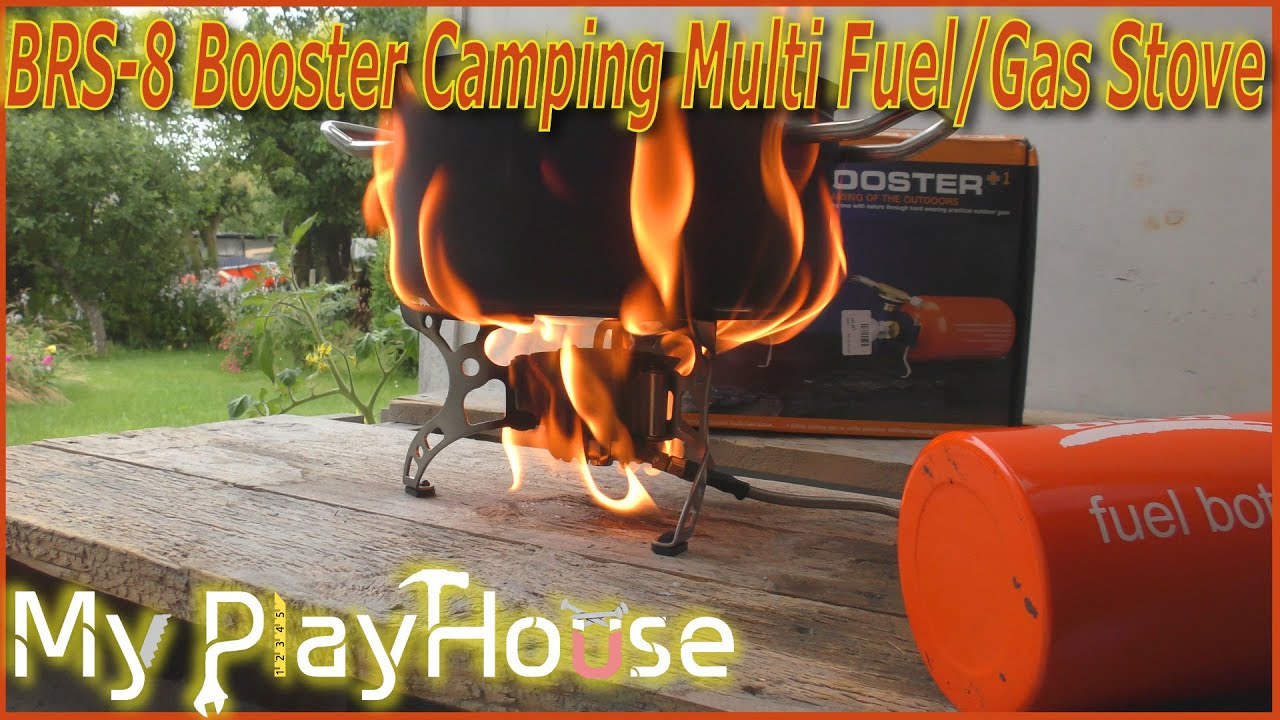 Awesome BOOSTER BRS-8 Multi-Fuel Stove - First Try! - 374 - YouTube