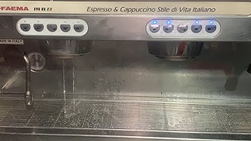 FAEMA E98 RE Espresso & cappuccino stile di vita italiano machine operating video#coffee#coffeemaker