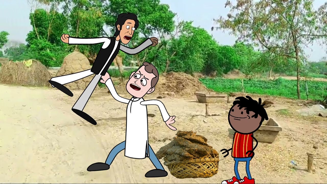 बात बात में भयी लड़ाई। GONDA CARTOON