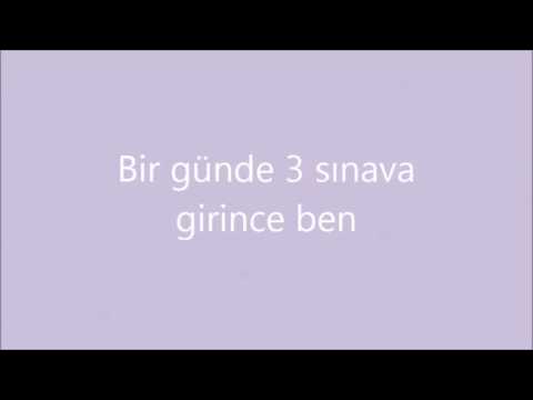 Bir günde 3 sınava girince ben