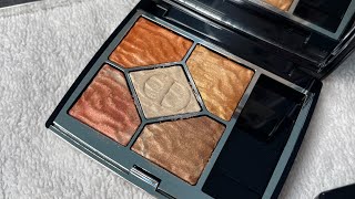 DIOR DUNE EYESHADOW PALETTE 759 (speedy review) #diordune759eyeshadowpalette #trending