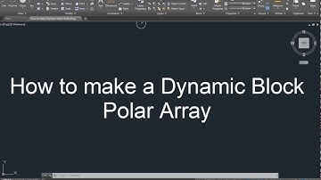 AutoCAD How to make a Dynamic Block Polar Array