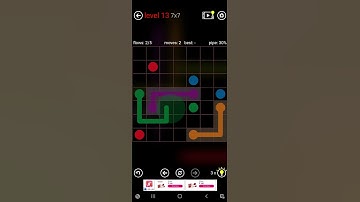 Flow Free 7x7 Level 13 #flowfree #level13 #8x8 #6x6 #7x7 #8x8 #mania #9x9 #10x10