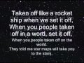 Down With Webster - Star Maps Lyrics on Screen
