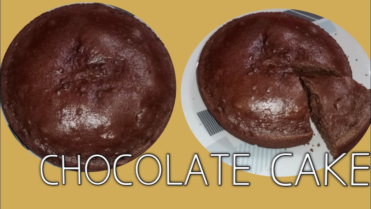 Easy & Simple Chocolate Cake. No Oven. No baking soda No essence by