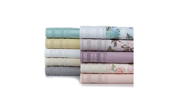 Cottage Collection 650TC Eyelet CottonRich Sheet Set