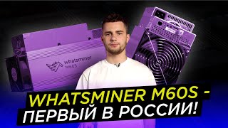 Whatsminer M60S  первый в России  #whatsminer #майнинг