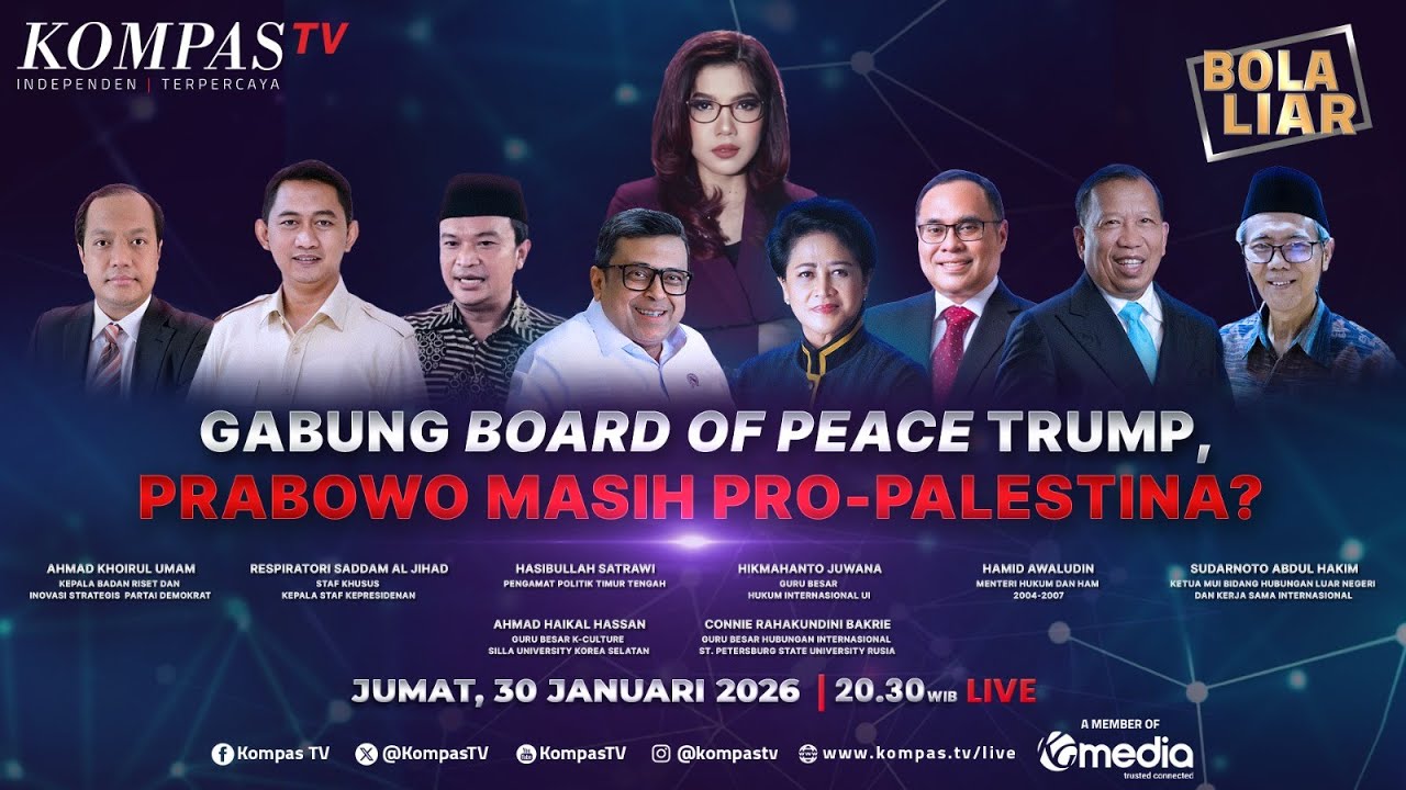 LIVE - Gabung Board of Peace Trump, Prabowo Masih Pro-Palestina? | BOLA LIAR