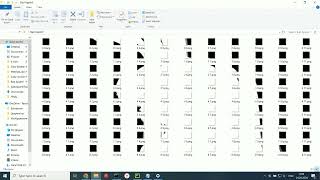 Bad Apple!! played on Windows Explorer