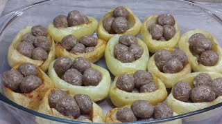 طريقة عمل كرات اللحمه بالبطاطس/How to make meatballs with potatoes