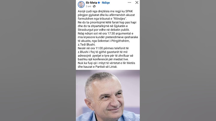Ilir Meta MESAZH nga burgu #ilirmeta