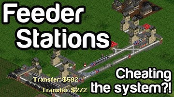 Using Feeders To Cheat Station Rating (OpenTTD Game Mechanics 03)