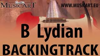 Video thumbnail of "B Lydian Backing Track for GUITAR (key of F# major)"