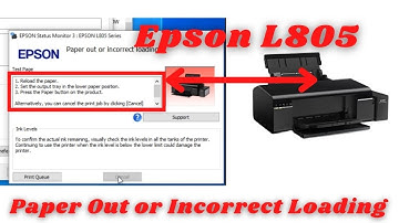 Paper Out or Incorrect Loading Epson L805 printer ||Epson L805 || Epson series