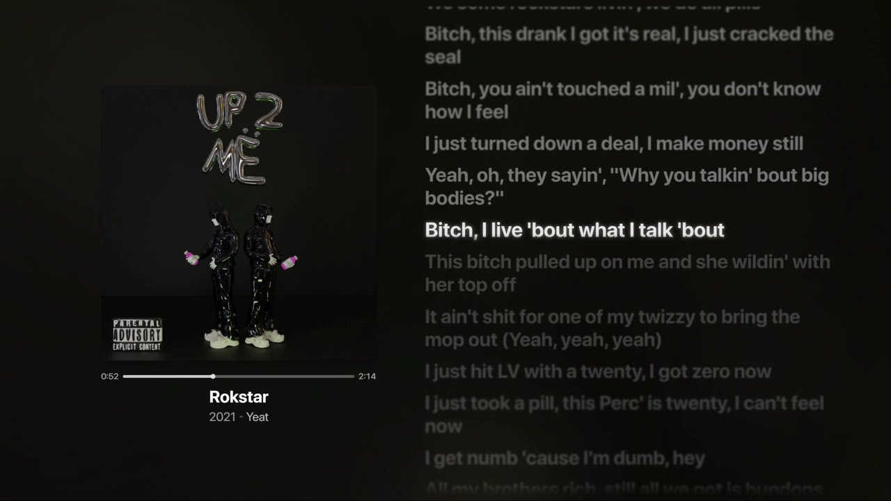 Yeat - Rokstar (Lyric Video)