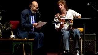 Allen Ginsberg and Paul McCartney playing "A Ballad of American Skeletons" chords