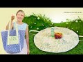 Tablecloth Bag 2 in 1 For Picnic Or Beach / Incredible Easy