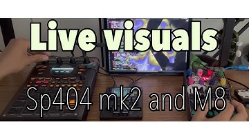 Audio reactive live visuals with dirtywave M8, SP 404 mk2 and kodelife