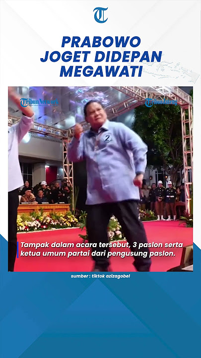 Detik-detik Prabowo Joget di Depan Megawati Seusai Dapat Nomor Urut #shorts