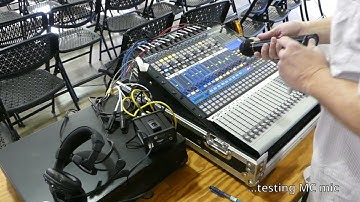 Sound system setup using a Presonus 16.4.2 to mix a cultural fair - Event Video 33