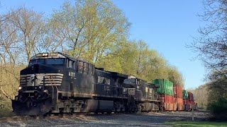 3 NS Freights Clear Stanton Station Road!