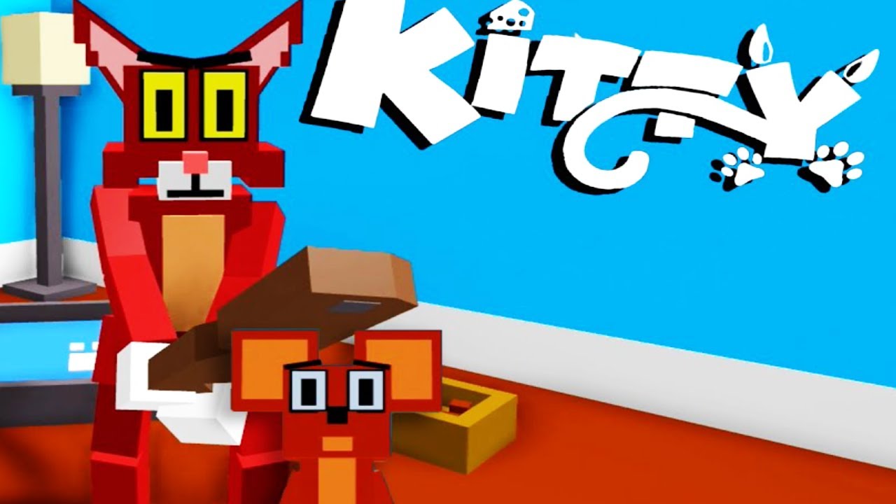 Now We Running From Kitty In Roblox Multiplayer Gameplay Roblox