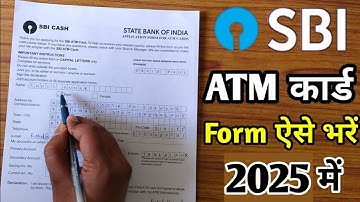 Sbi Atm Card Form Kaise Bhare | how to fill up sbi atm card form | sbi ka atm form kaise bhare