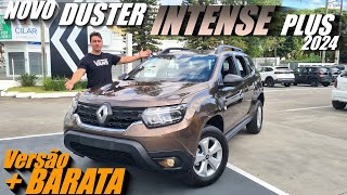 Novo RENAULT DUSTER INTENSE PLUS 2024 - Versão de ENTRADA com câmbio manual e aspirada. Vale a pena?